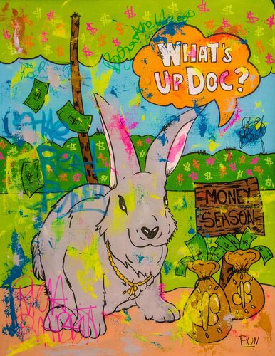 Its Money Season ft. Og Bugs Bunny von Carlos Pun, Malerei kaufen auf Singulart