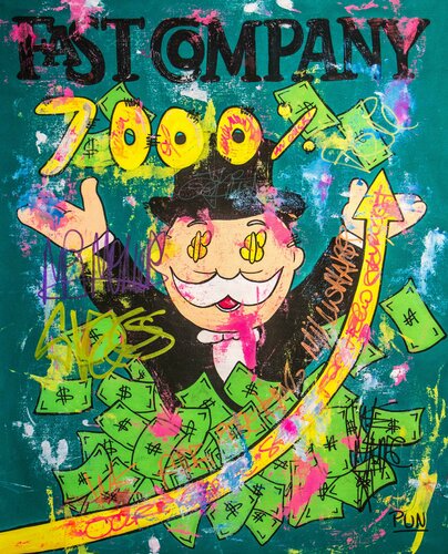 7000 percentage Roi ft Mr Monopoly van Carlos Pun, Schilderij te koop op Singulart