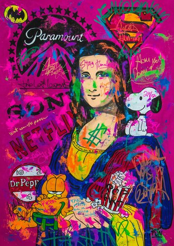 How you doing ft. Chill Mona Lisa by Carlos Pun, 회화 for Sale on Singulart
