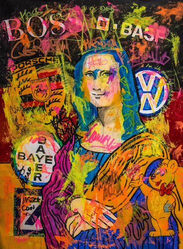German Mona Lisa by Carlos Pun, Painting for Sale on Singulart