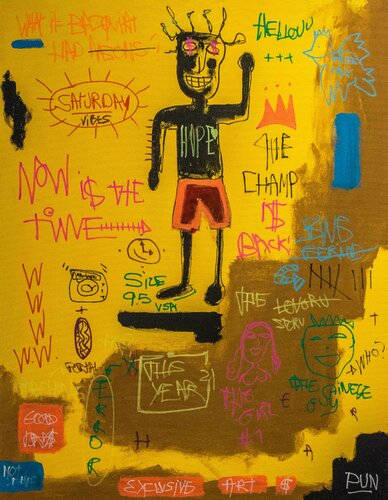 The Champ is Back di Carlos Pun, Pittura in vendita su Singulart
