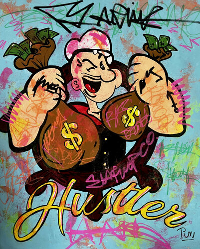 The Marine hustler de Carlos Pun, Pintura a la venta en Singulart