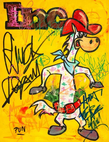 Quick Draw McGraw ft. inc magazine di Carlos Pun, Pittura in vendita su Singulart