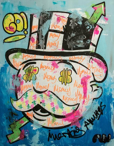 Investing Always ft. Monopoly van Carlos Pun, Schilderij te koop op Singulart