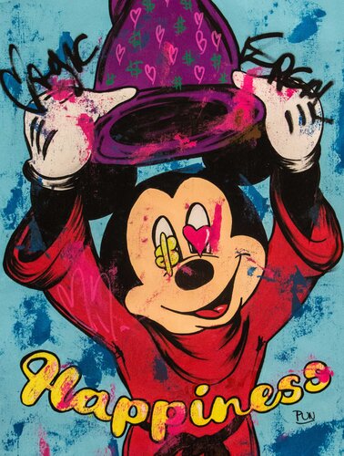 Magic Happiness ft. Mickey Mouse de Carlos Pun, Pintura a la venta en Singulart