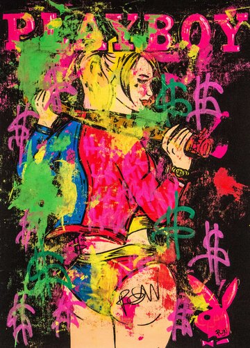 Harley Quinn ft. PlayBoy Magazine von Carlos Pun, Malerei kaufen auf Singulart