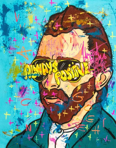 Vincent van Gogh Always Positive di Carlos Pun, Pittura in vendita su Singulart