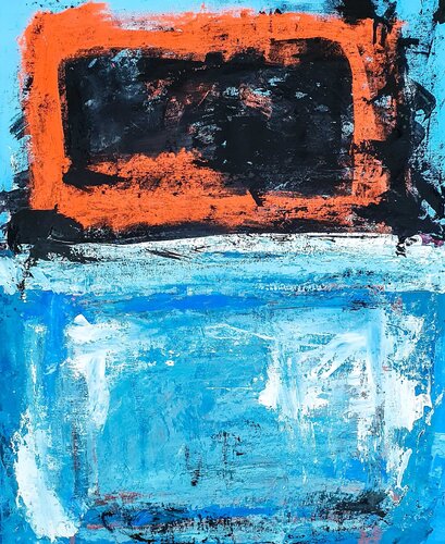 Orange sunrise di Carlos Pun, Pittura in vendita su Singulart