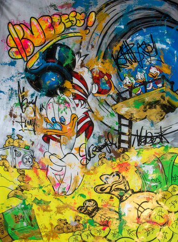 Scrooge Mc Duck -  Monday Mornings Success de Carlos Pun, Pintura a la venta en Singulart