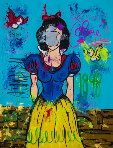 Snow White and the Mystery of the Apple von Carlos Pun, Malerei kaufen auf Singulart