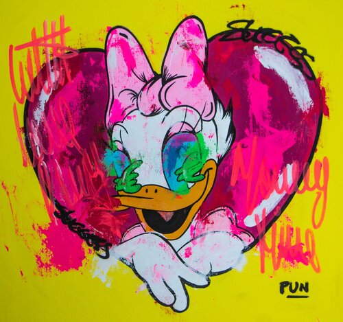 Daisy euros eyes by Carlos Pun, Painting for Sale on Singulart
