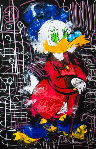 Scrooge Mc Duck pose n 8 di Carlos Pun, Pittura in vendita su Singulart