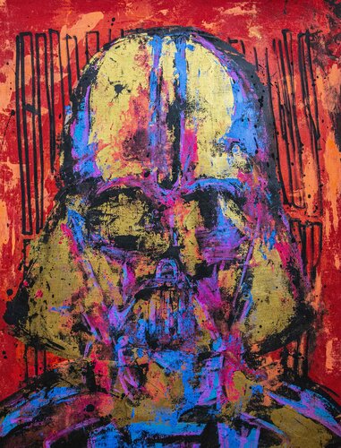 Welcome to the Dark Side - Darth Vader di Carlos Pun, Pittura in vendita su Singulart