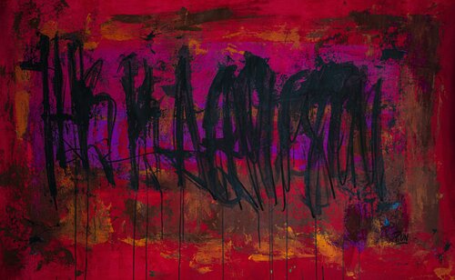Abstract n 401 tag over reds Carlos Pun
