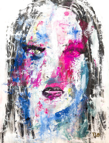 Ethereal grace - girl portrait series di Carlos Pun, Pittura in vendita su Singulart