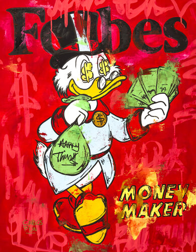 Happy Times Scrooge McDuck (Balthazar Picsou) de Carlos Pun, Pintura a la venta en Singulart