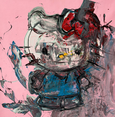 Abstract Expressionism - Hello Kitty Carlos Pun