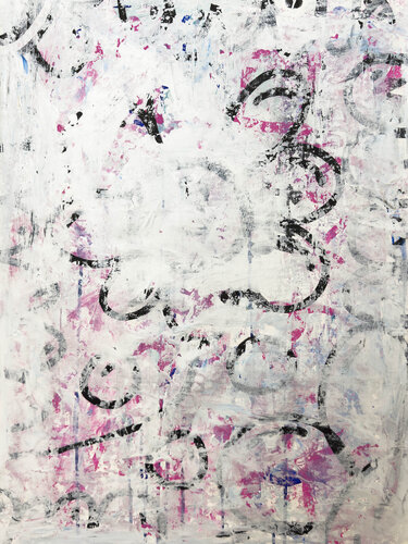 a happy flower doodle di Carlos Pun, Pittura in vendita su Singulart