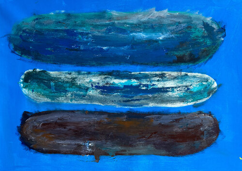 Three Yang Lines Abstract Series di Carlos Pun, Pittura in vendita su Singulart