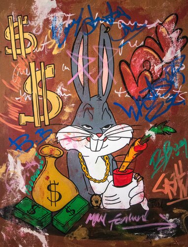 Whats up Doc? the same as always ft. Bugs Bunny by Carlos Pun, Painting for Sale on Singulart