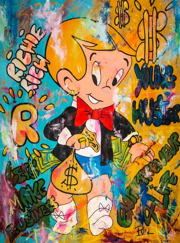 Richie Rich the Young Hustler. van Carlos Pun, Schilderij te koop op Singulart
