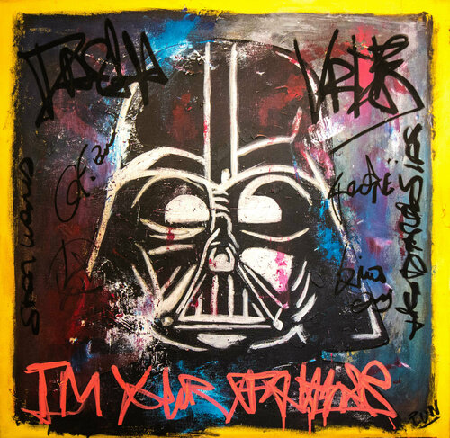 Darth Vader Portrait di Carlos Pun, Pittura in vendita su Singulart