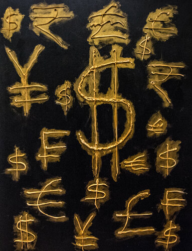 World Currency di Carlos Pun, Pittura in vendita su Singulart