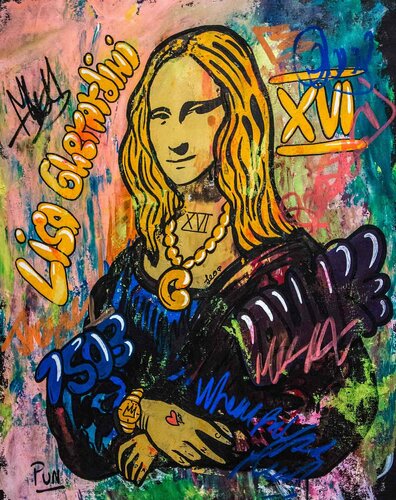 Lisa Gherardini OG - Monalisa van Carlos Pun, Schilderij te koop op Singulart