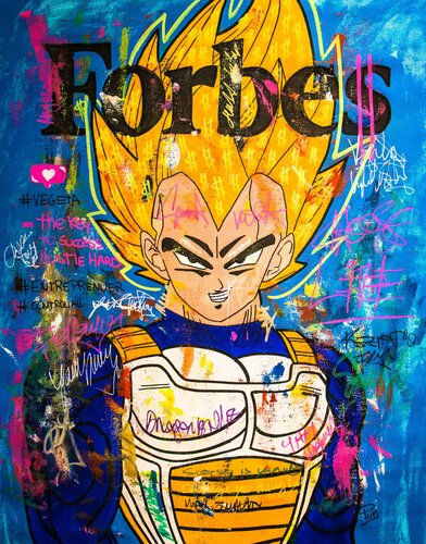 Forbes Magazine Series ft. Vegeta by Carlos Pun, Painting for Sale on Singulart