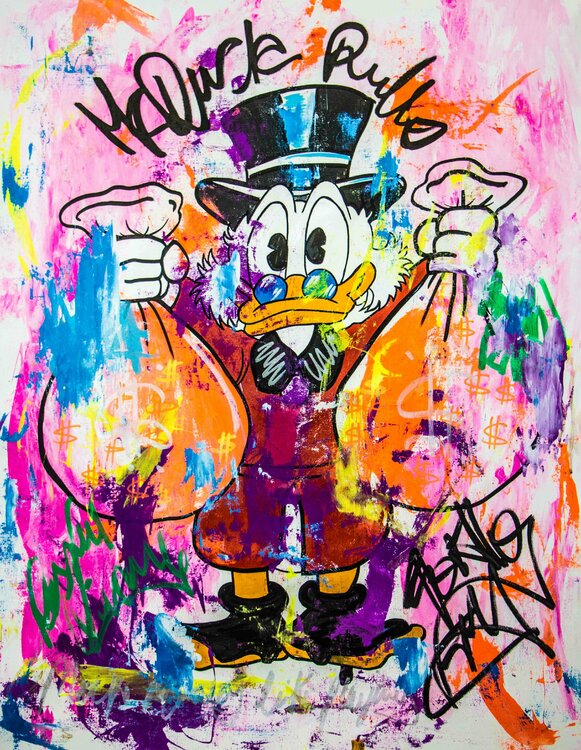 Scrooge Mc Duck Money Bags Rules Carlos Pun