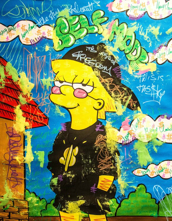 Self Made Lisa Simpson Carlos Pun