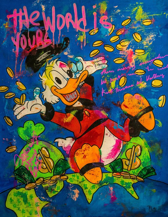 The World is Yours Scrooge Mc Duck Carlos Pun