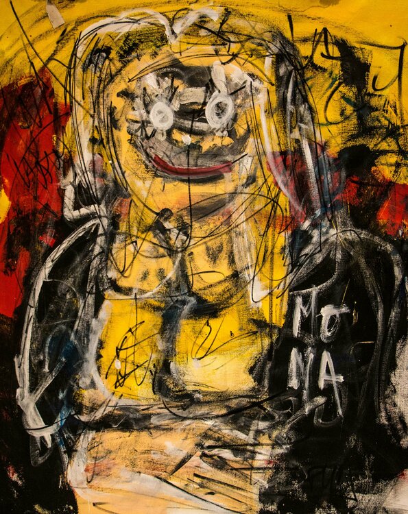 Happy Mona Lisa with boobs out Carlos Pun