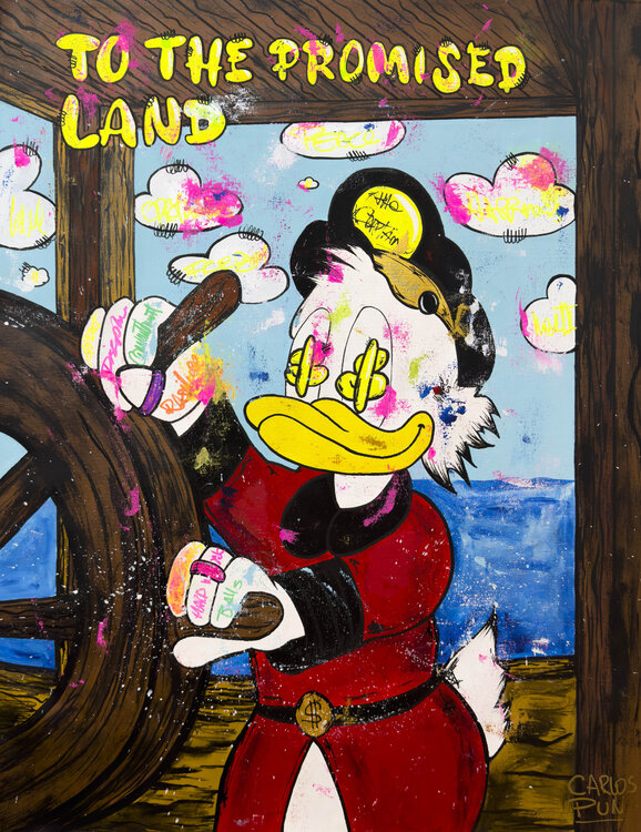 Scrooge Mc Duck in i am the Captain of my Life Carlos Pun