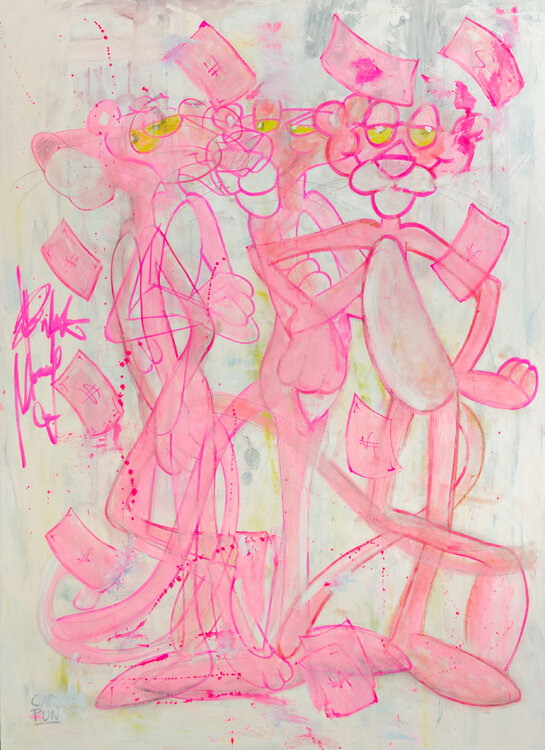 Pink Panther’s Money Dance -  Sketch series Carlos Pun