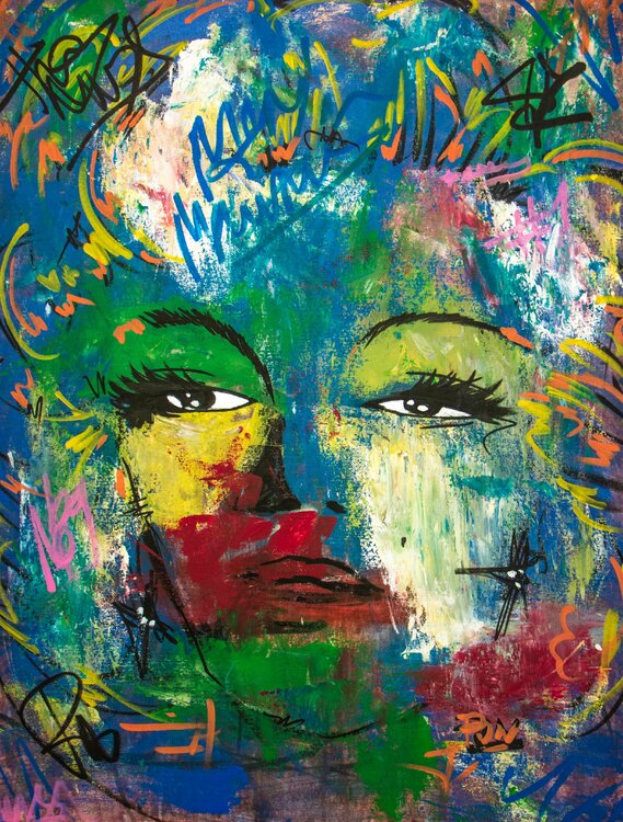 Marilyn Monroe Comic Portrait 2 Carlos Pun