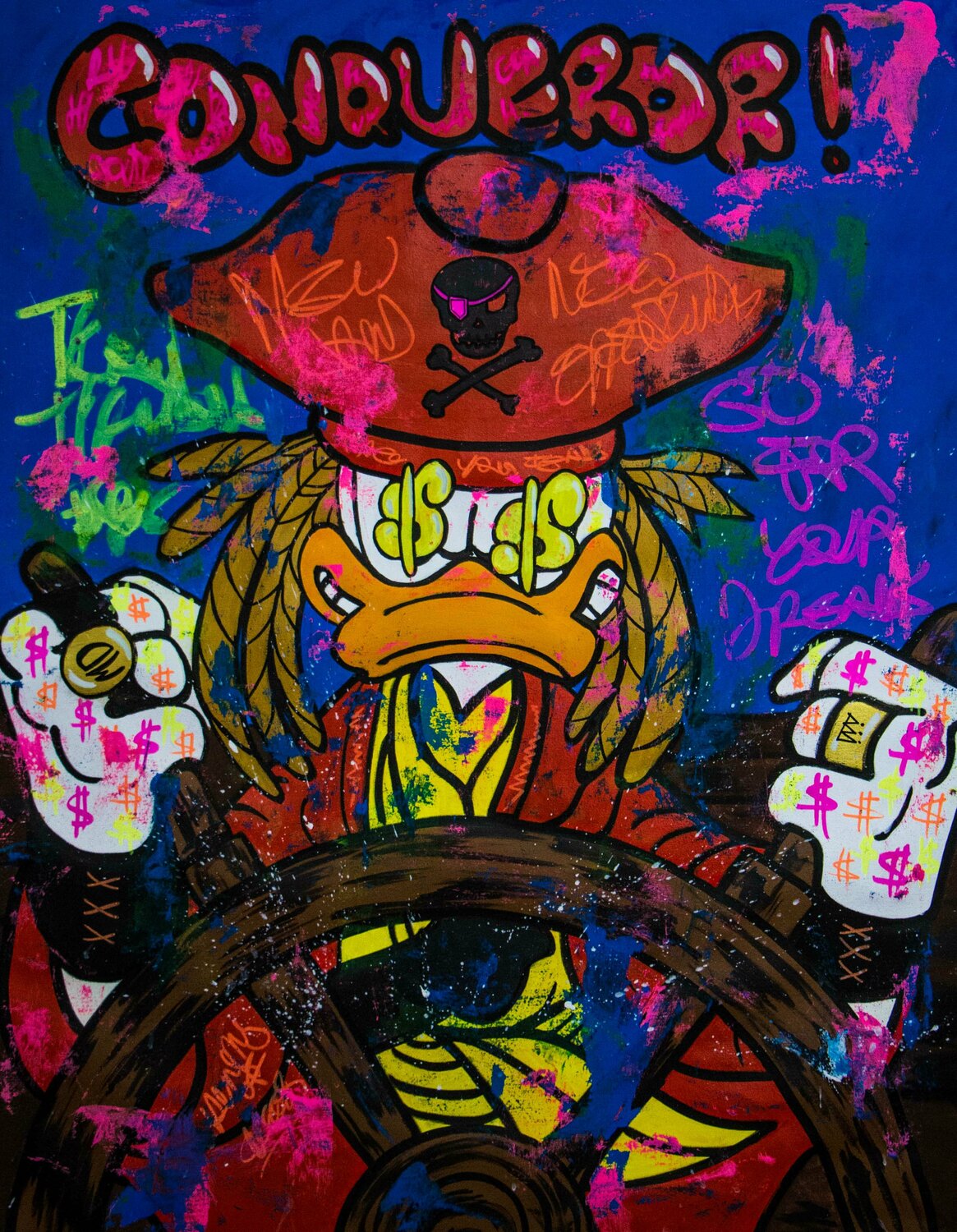 New Land, New Opportunity ft. Conqueror Scrooge Mc Duck Carlos Pun Originalgemälde zu verkaufen