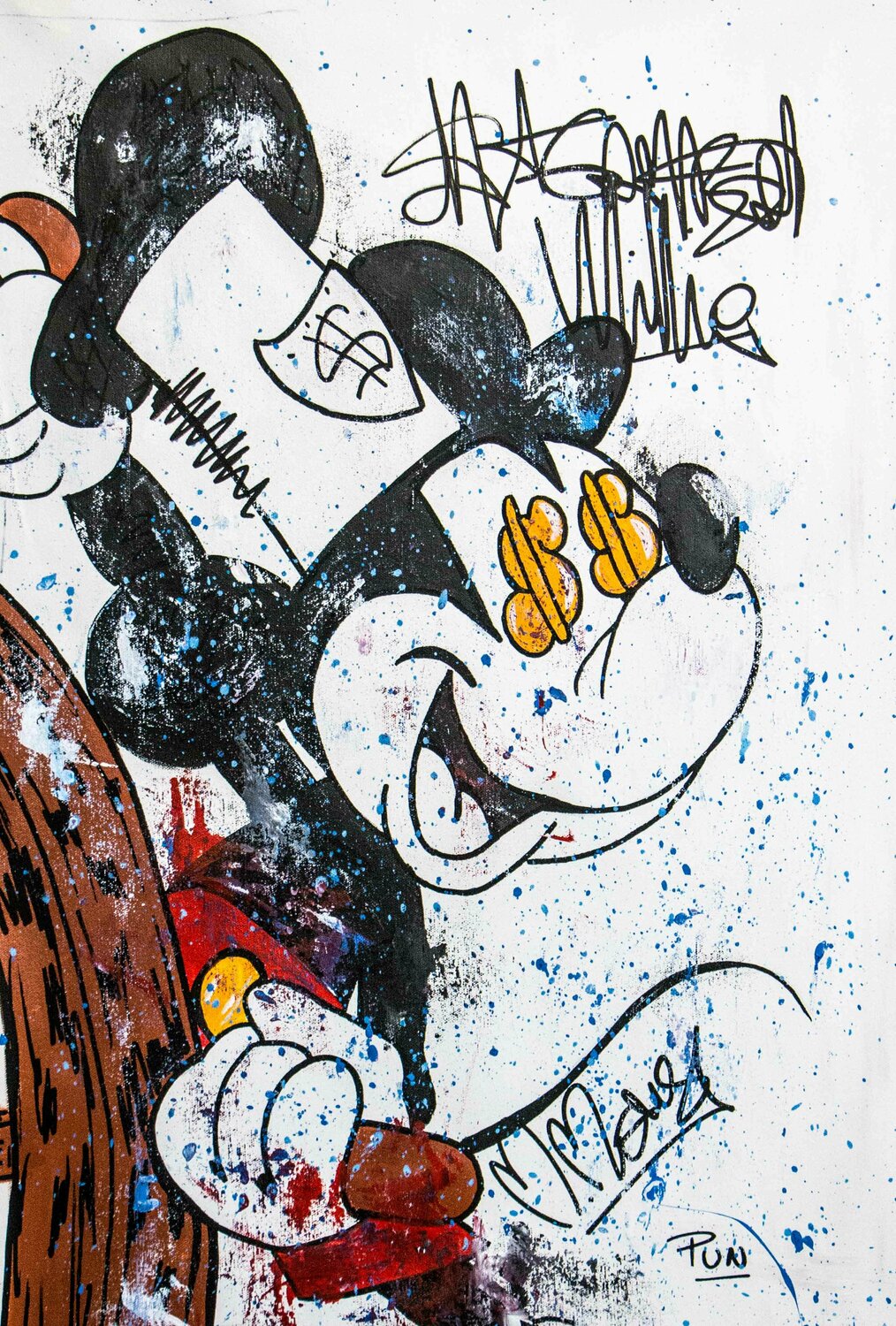 SteamBoat Willie Dollar Eyes - Mickey Mouse Carlos Pun