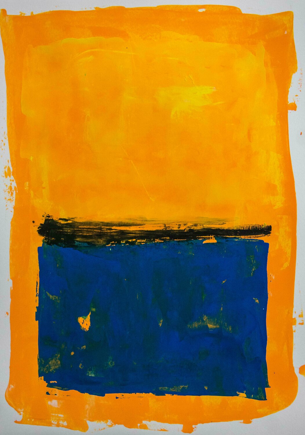 Orange Yellow and Blue Rothko Series Carlos Pun