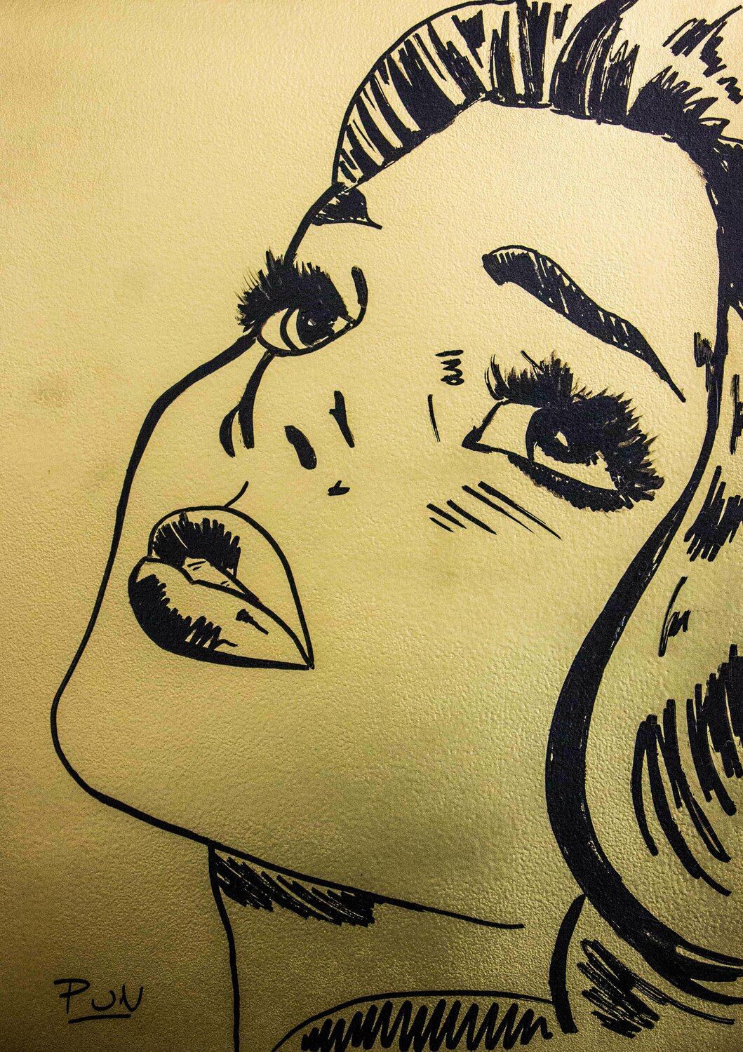 Roy Girl on Fine Art Paper Carlos Pun Werk auf Papier zu verkaufen