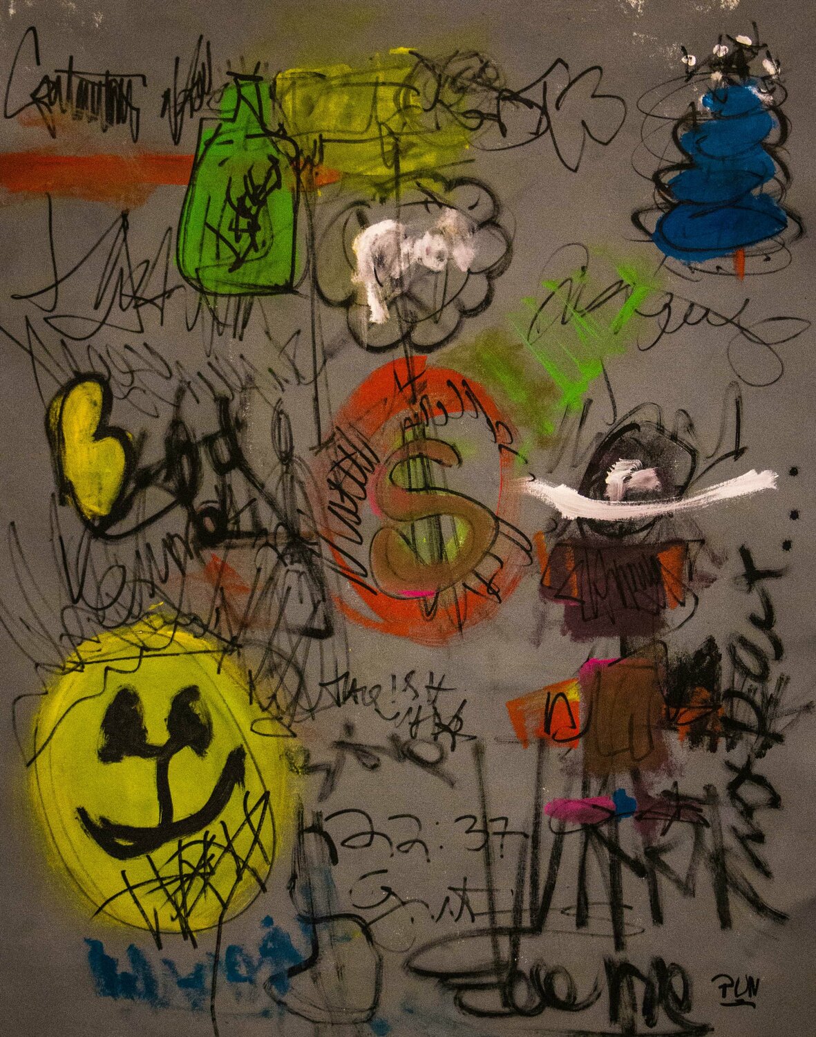 a 22:37 pm painting Carlos Pun
