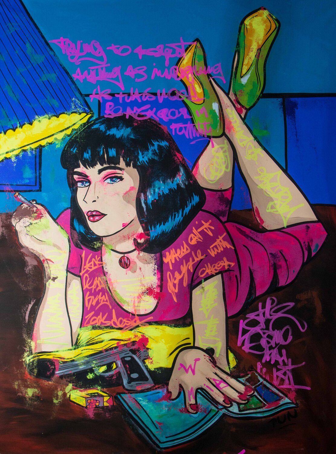 Pulp Fiction Mia Wallace cover Carlos Pun