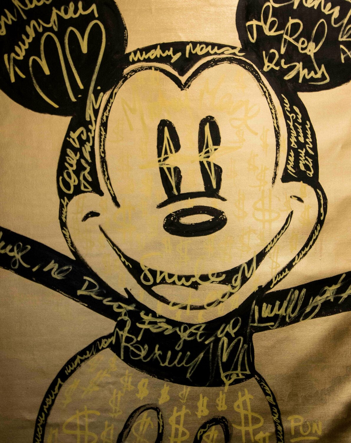 Gold Dollar Happy Mickey Mouse Carlos Pun