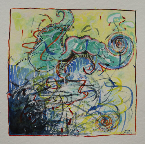Veränderung par Anna Bieler, Œuvre sur papier en vente sur Singulart