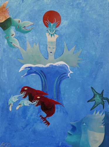 Fluid 5 by Anna Bieler, Work on Paper for Sale on Singulart