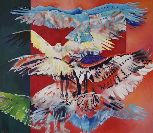 SchlangenAdlerFlug von Anna Bieler, Malerei kaufen auf Singulart