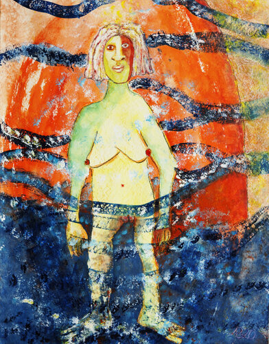 Lebensfluss by Anna Bieler, Work on Paper for Sale on Singulart