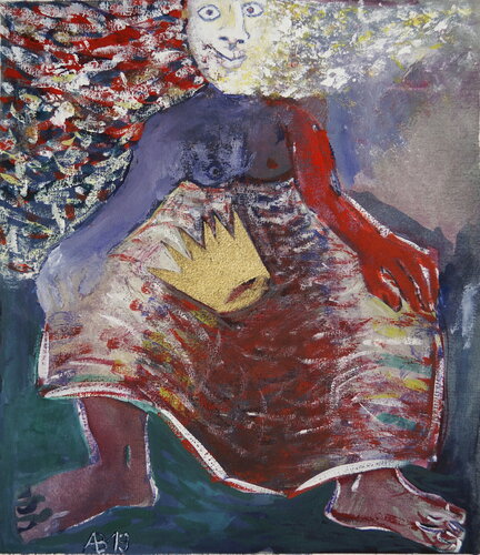 Königin, ungekrönt van Anna Bieler, Werk op papier te koop op Singulart