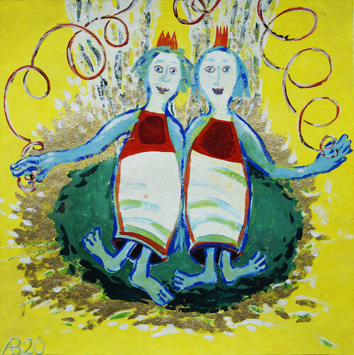 Prinz und Prinzessin van Anna Bieler, Werk op papier te koop op Singulart