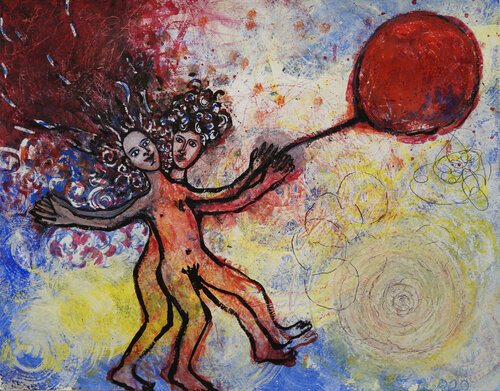 Tanz zu zweit by Anna Bieler, Work on Paper for Sale on Singulart